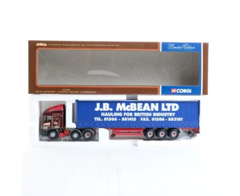  Corgi ERF EC Curtainside - J B McBean (Haulage) LTD | Scale: 1:50 | Model Code: CC11906 | Certificate: Yes | Lot Condition: 