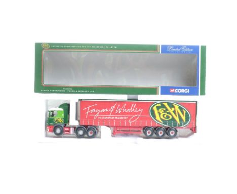  Corgi Scania Curtainside - Fagan & Whalley LTD | Scale: 1:50 | Model Code: CC12211 | Certificate: Yes | Lot Condition: Good 