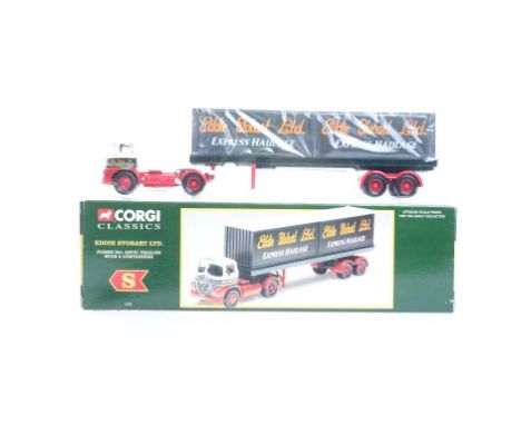  Corgi Foden S21 Artic Trailer With 2 Containers - Eddie Stobart | Scale: 1:50 | Model Code: 14301 | Certificate: Yes | Lot C