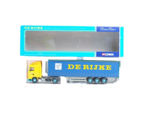  Corgi DAF XF Space Cab Curtainside - DE Rijke Group | Scale: 1:50 | Model Code: CC13204 | Certificate: Yes | Lot Condition: 