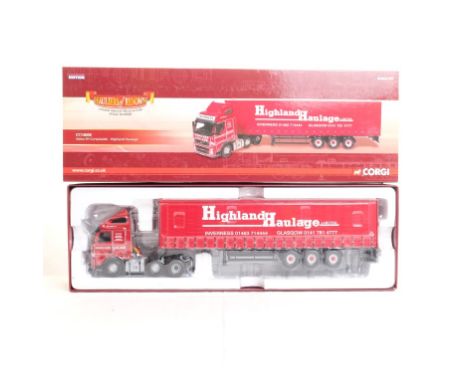  Corgi Volvo FH Curtainside - Highland Haulage | Scale: 1:50 | Model Code: CC14008 | Certificate: Yes | Lot Condition: Good  