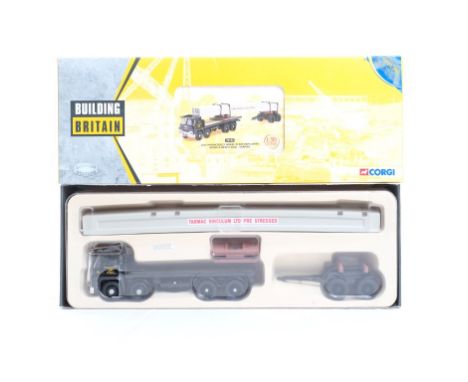  Corgi Guy Invincible 8 Wheel Platform Lorry Bogie & Beam Load - Tarmac | Scale: 1:50 | Model Code: 29104 | Certificate: Yes 