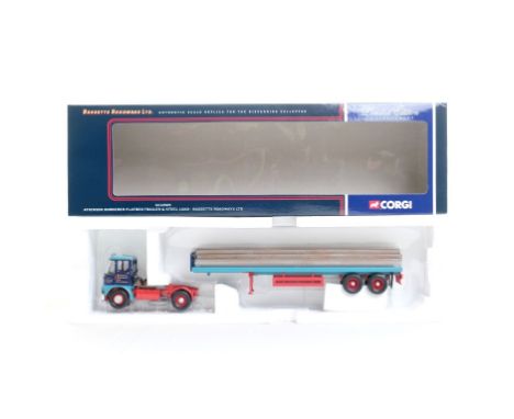  Corgi Atkinson Bordered Flatbed Trailer & Steel Load - Bassetts Rpadways LTD | Scale: 1:50 | Model Code: CC12509 | Certifica