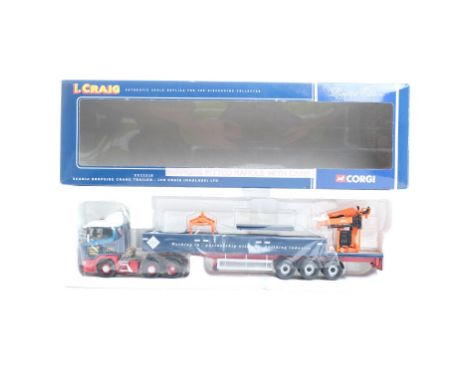  Corgi Scania Dropside Crane Trailer - Ian Craig (Haulage) LTD | Scale: 1:50 | Model Code: CC12218 | Certificate: Yes | Lot C