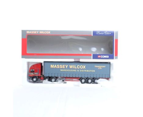  Corgi ERF Curtianside - Massey Wilcox | Scale: 1:50 | Model Code: 75206 | Certificate: Yes | Lot Condition: Good | Mirrors: 
