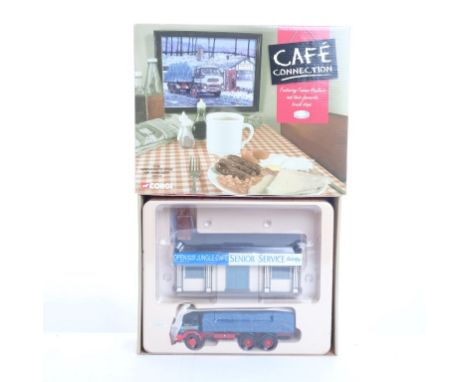  Corgi Café Connection - Albion Reiver Sheeted Platform Lorry - W.H. Malcolm LTD - Jungle Café | Scale: 1:50 | Model Code: CC