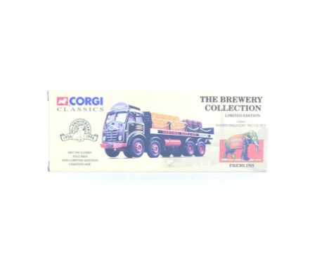  Corgi Foden Delivery Truck Set - Fremlins | Scale: 1:50 | Model Code: 12401 | Certificate: Yes | Lot Condition: Good | Mirro