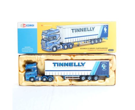  Corgi Scania R Series Curtainside - Tinnelly Transport | Scale: 1:50 | Model Code: AN13710 | Certificate: Yes | Lot Conditio