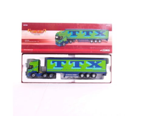  Corgi Renault Premium Box Trailer - TTX | Scale: 1:50 | Model Code: CC12112 | Certificate: Yes | Lot Condition: Good | Mirro