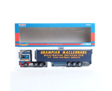  Corgi DAF XF Curtainside - Grampian Maclennans | Scale: 1:50 | Model Code: CC13233 | Certificate: Yes | Lot Condition: Good 