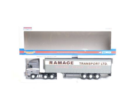  Corgi DAF XF Space Cab Curtainside - Ramage Transport Ltd | Scale: 1:50 | Model Code: CC13217 | Certificate: Yes | Lot Condi