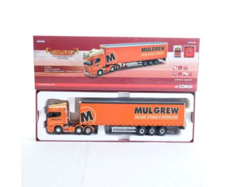  Corgi Scania R Curtainside - Mulgrew Haulage LTD | Scale: 1:50 | Model Code: CC13740 | Certificate: Yes | Lot Condition: Goo