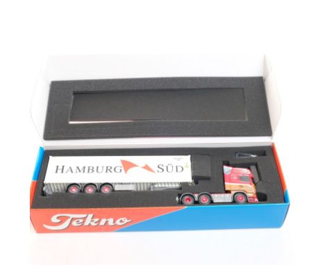  Tekno Scania R-Series Topline With 40 FT Container - Ronny Ceusters | Scale: 1:50 | Model Code:  | Certificate: Yes | Lot Co