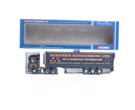  Corgi Scania Topline Curtainside - Stephen Sanderson LTD | Scale: 1:50 | Model Code: CC12912 | Certificate: Yes | Lot Condit