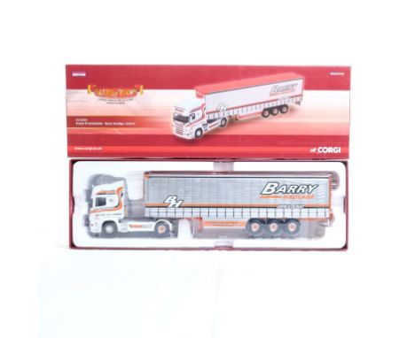  Corgi Scania R Curtianside - Barry Haulage, Ireland | Scale: 1:50 | Model Code: CC13725 | Certificate: Yes | Lot Condition: 