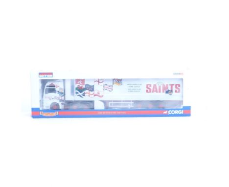  Corgi MAN TGA XXL Box Trailer - Saints Transport | Scale: 1:50 | Model Code: CC13406 | Certificate: Yes | Lot Condition: Goo