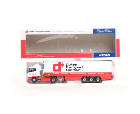  Corgi Scania Fridge Trailer - Dukes Transport Ltd | Scale: 1:50 | Model Code: CC12202 | Certificate: Yes | Lot Condition: Go