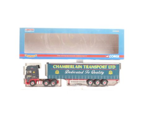  Corgi DAF XF Super Space Cab Curtainside - Chamberlain LTD | Scale: 1:50 | Model Code: CC13225 | Certificate: Yes | Lot Cond