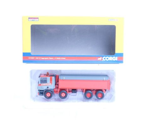  Corgi DAF CF Aggregate Tipper - J C Balls & Sons | Scale: 1:50 | Model Code: CC13607 | Certificate: Yes | Lot Condition: Goo