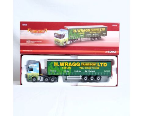  Corgi Mercedes Actros Eco-Curtianside Trailer - H.Wragg Ludlow | Scale: 1:50 | Model Code: CC13822 | Certificate: Yes | Lot 