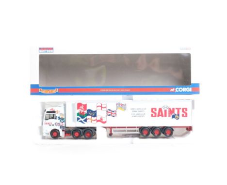  Corgi MAN TGA XXL Box Trailer - Saints Transport | Scale: 1:50 | Model Code: CC13406 | Certificate: Yes | Lot Condition: Goo