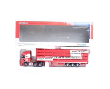  Corgi DAF XF Space Cab Houghton Livestock Trailer - Bert Christie Portsoy Livestock Haulage | Scale: 1:50 | Model Code: CC13