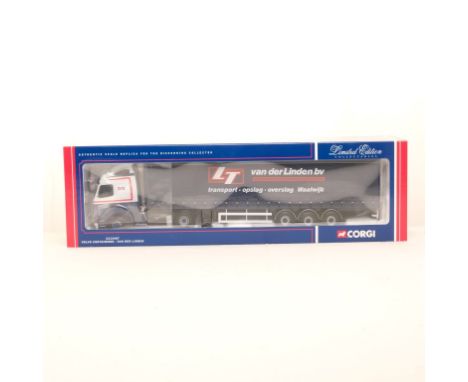  Corgi Volvo Curtainside - Van Der Linden | Scale: 1:50 | Model Code: CC12407 | Certificate: Yes | Lot Condition: Good  | Mir