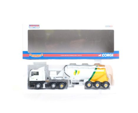  Corgi MAN TGA XL Feldbinder Tanker - Tarmac PLC | Scale: 1:50 | Model Code: CC13407 | Certificate: Yes | Lot Condition: Good