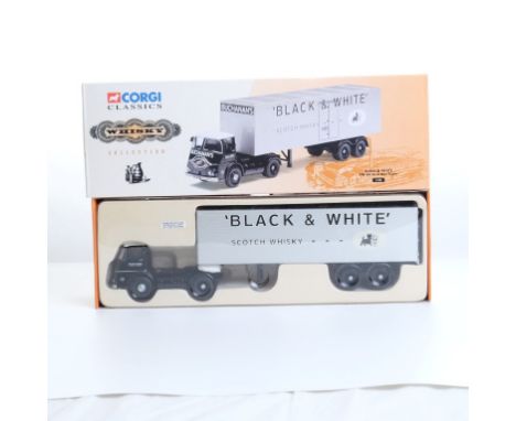  Corgi ERF KV Artic Box Trailer - Black & White | Scale: 1:50 | Model Code: 11401 | Certificate: Yes | Lot Condition: Good | 