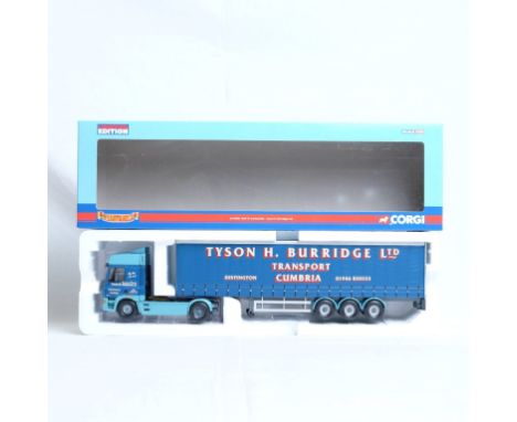  Corgi DAF CF Curtianside - Tyson H.Burridge LTD | Scale: 1:50 | Model Code: CC13603 | Certificate: Yes | Lot Condition: Good