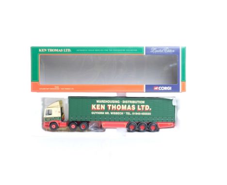  Corgi Leyland DAF Curtianside - Ken Thomas LTD | Scale: 1:50 | Model Code: 75406 | Certificate: Yes | Lot Condition: Good | 