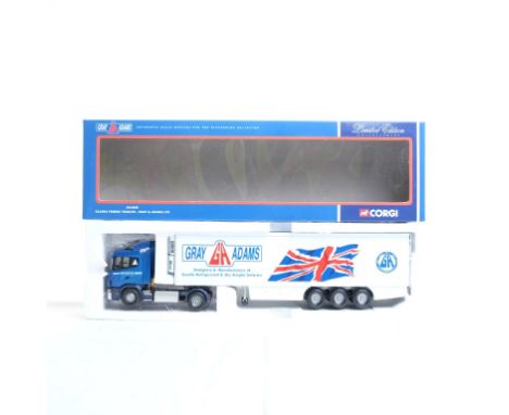  Corgi Scania Reefer Trailer - Gray & Adams LTD | Scale: 1:50 | Model Code: CC12220 | Certificate: Yes | Lot Condition: Good 