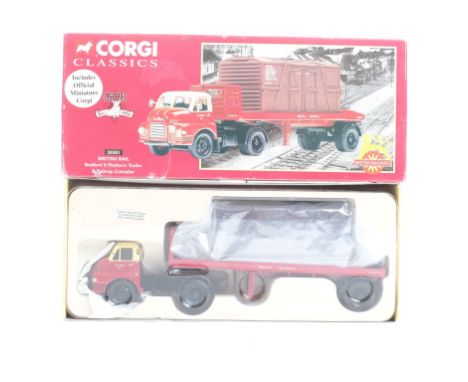  Corgi Bedford S Platform Trailer & Railway Container - British Rail | Scale: 1:50 | Model Code: 20301 | Certificate: Yes | L