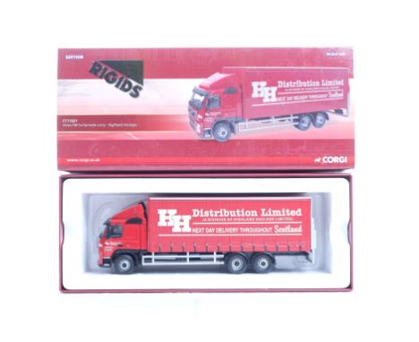  Corgi Volvo FM Curtainside Lorry - Highland Haulage | Scale: 1:50 | Model Code: CC13521 | Certificate: Yes | Lot Condition: 