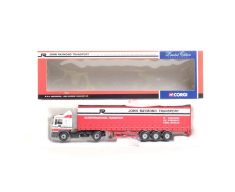  Corgi M.A.N Curtainside - John Raymond Transport LTD | Scale: 1:50 | Model Code: 75807 | Certificate: Yes | Lot Condition: G