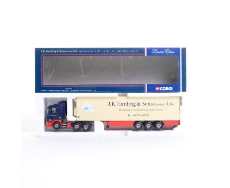  Corgi Scania 4 Series Fridge Trailer - J R Harding & Sons (Frome) Ltd | Scale: 1:50 | Model Code: CC12215 | Certificate: Yes