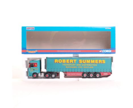  Corgi Mercedes Benz Actros Curtainside - Robert Summers Transport Ltd | Scale: 1:50 | Model Code: CC13803 | Certificate: Yes