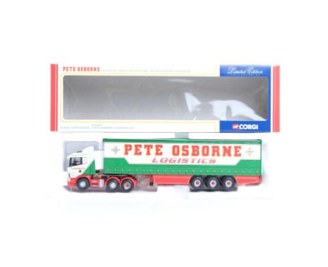  Corgi Scania Curtianside - Pete Osborne Logistics LTD | Scale: 1:50 | Model Code: CC12207 | Certificate: Yes | Lot Condition