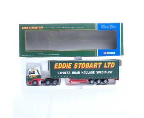  Corgi MAN TGA XL Step Frame Curtainside Trailer - Eddie Stobart LTD | Scale: 1:50 | Model Code: CC13405 | Certificate: Yes |