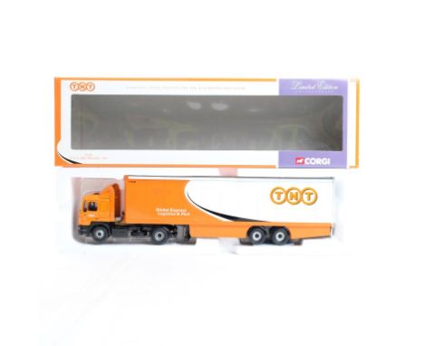  Corgi M.A.N. Box Trailer - TNT | Scale: 1:50 | Model Code: 75701 | Certificate: Yes | Lot Condition: Good | Mirrors: Yes