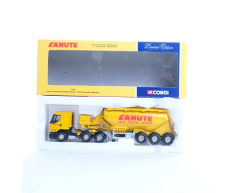  Corgi Renault Premium Powder Tanker - Canute Haulage Group PLC | Scale: 1:50 | Model Code: 76102 | Certificate: Yes | Lot Co