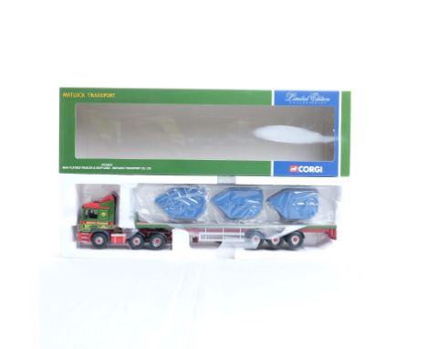  Corgi MAN Flatbed Trailer & Skip Load - Matlock Transport LTD | Scale: 1:50 | Model Code: CC12013 | Certificate: Yes | Lot C