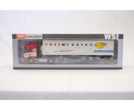  WSI Scania Topline 4x2 Reefer Trailer - Post Kogeko | Scale: 1:50 | Model Code: 9467 | Certificate: No | Lot Condition: Good