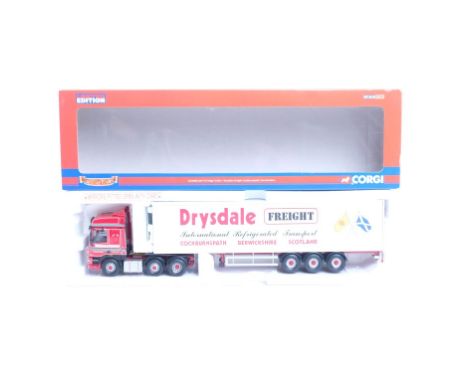  Corgi DAF CF Fridge Trailer - Drysdale Freight Cockburnspath | Scale: 1:50 | Model Code: CC13606 | Certificate: Yes | Lot Co