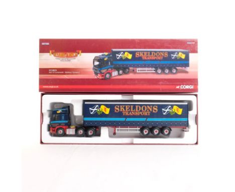  Corgi DAF CF Curtainside - Skeldons Transport | Scale: 1:50 | Model Code: CC13615 | Certificate: Yes | Lot Condition: Good |