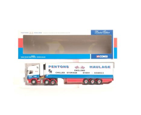  Corgi Scania Topline Fridge Trailer - Pentons Haulage | Scale: 1:50 | Model Code: CC12918 | Certificate: Yes | Lot Condition