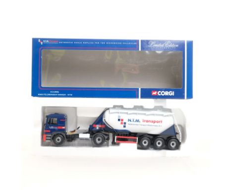  Corgi MAN Feldbinder Tanker - NTM | Scale: 1:50 | Model Code: CC12006 | Certificate: Yes | Lot Condition: Good | Mirrors: Ye