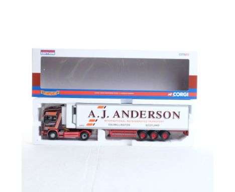  Corgi Scania Topline Fridge Trailer - A.J. Anderson Transport | Scale: 1:50 | Model Code: CC12934 | Certificate: Yes | Lot C