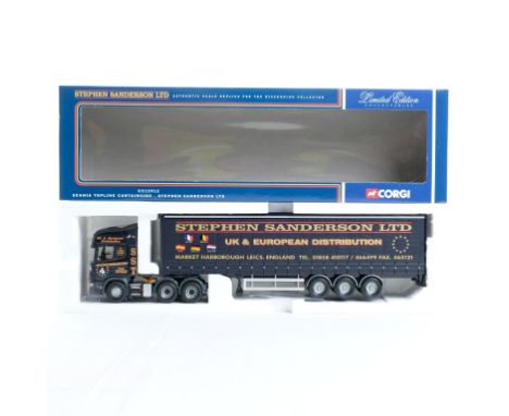  Corgi Scania Topline Curtainside Trailer - Stephen Sanderson LTD | Scale: 1:50 | Model Code: CC12912 | Certificate: Yes | Lo