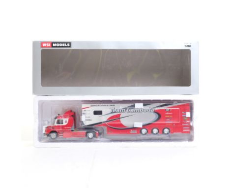  WSI Scania 3 Torpedo Streamline 4x2 + Box Trailer - 3 Axle - Lambada | Scale: 1:50 | Model Code: 07-1054 | Certificate: No |